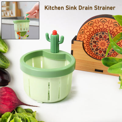 Easy-Press Kitchen Sink Strainer