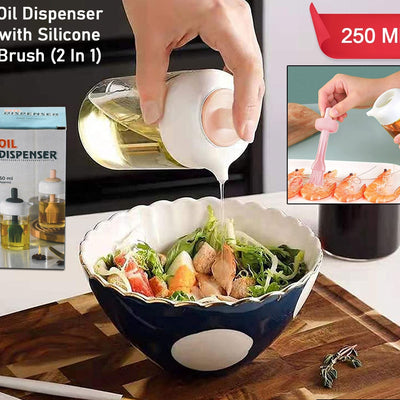 2-in-1 Oil Brush Glass Dispenser