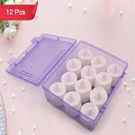 Plastic Flameless LED Tealight White Candles Smokeless Candles -12 - Image 6