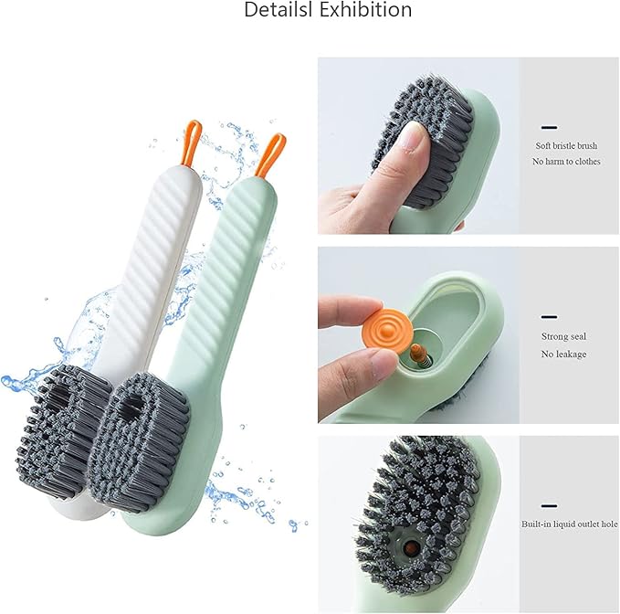 Multifunctional Liquid Shoe Cleaning Brush with Soap Dispenser - Image 6