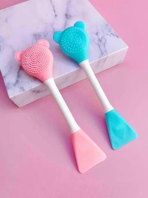 Silicone Facial Cleansing Brush Face Scrubber and Cleanser Massage Pack of 2