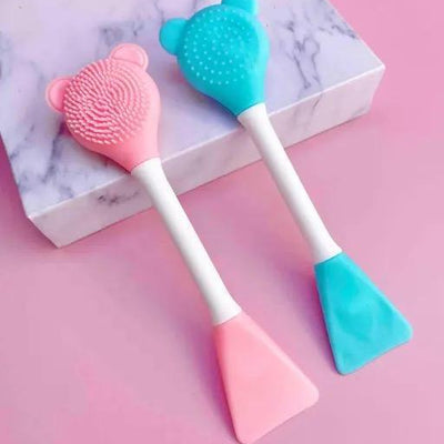 Silicone Facial Cleansing Brush Face Scrubber and Cleanser Massage Pack of 2