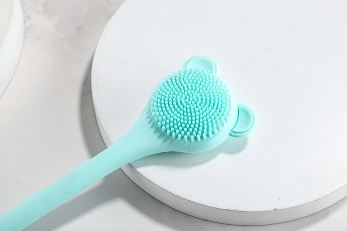 Silicone Facial Cleansing Brush Face Scrubber and Cleanser Massage Pack of 2 - Image 4