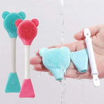 Silicone Facial Cleansing Brush Face Scrubber and Cleanser Massage Pack of 2 - Image 2